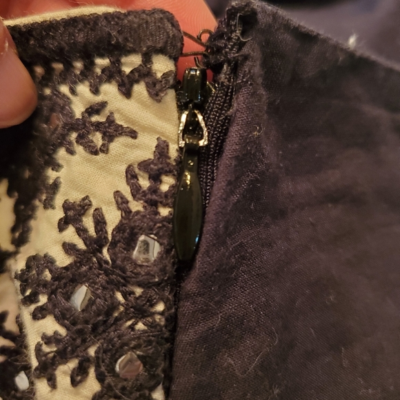 Free People One Kelisi Black Embroidered Skirt - Picture 6 of 8